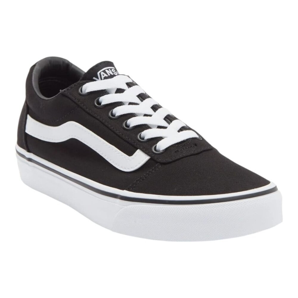 NWT Vans Ward Suede Canvas Sneakers – Black/White – Men’s Size 8.5 ( 26.5 CM )